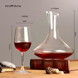 Set di Decanter e Bicchieri per <span class=keywords><strong>Vino</strong></span> Rosso di Lusso, Decanter in Cristallo Fatto a Mano di Alta Gamma, Confezione Regalo, Sconti per Acquisti all'Ingrosso per Regali Aziendali - Product Image 4