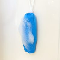 Savon exfoliant - Sachets en maille - Bain/douche - Cordon de suspension - Économiseur
