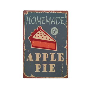 China retro <span class=keywords><strong>vintage</strong></span> de la lata de la placa de metal para el restaurante de decoración de la pared - Product Image 5
