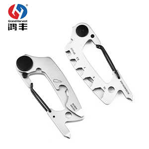 Móc Khóa Carabiner 7 Trong 1 Giá Rẻ Đẹp Không Có MOQ Kho Mới Thẻ Dụng Cụ Đa Năng - Product Image 3