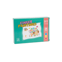 Tampon encreur personnalisé 12 couleurs pour peinture au doigt pour enfants, peinture par points au doigt avec cartes et albums de peinture à pigments intégrés, échantillon gratuit