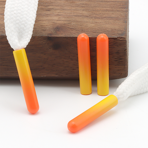 Nuovo Design stampato personalizzato gradazione viola plastico in plastica con laccio in pizzo punta per coulisse - Product Image 4