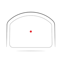 Mini viseur point rouge sans parallaxe à faible hauteur de montage, avec relief oculaire illimité, grossissement 1x, pour applications de sécurité et haute pression