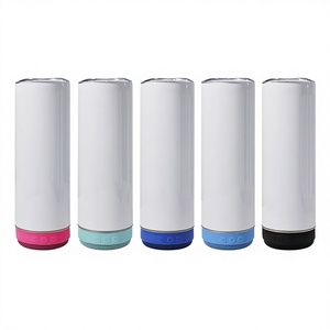 Taza con Altavoz Bluetooth de Acero Inoxidable 304 de 20 oz, Directo de Fábrica, Personalizable por Sublimación, Ecológica, Duradera, Aislada al Vacío, para Regalos - Product Image 2