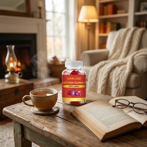 Gomitas de Extracto de Azafrán de Alta Calidad a Base de Pectina Vegana para el Apoyo Diario contra la <span class=keywords><strong>Ansiedad</strong></span> y la Relajación Mental - Product Image 2