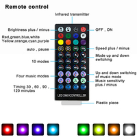 Ruban LED décoratif pour votre console de jeu compatible PS5, ruban LED RGB 5050 à changement de couleur, télécommande 44 touches, alimentation 5V