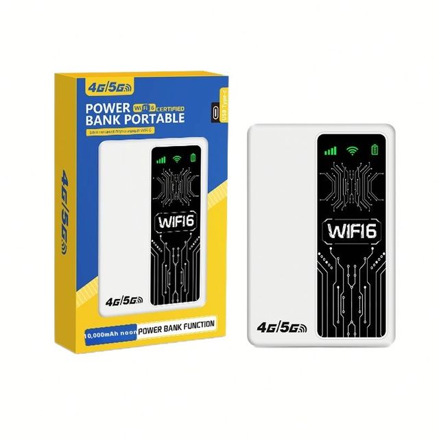 LTE Wireless Portable Power Bank with Two-in-One Wifi Router 2.4G Frequency Firewall Function for Home Use New Product