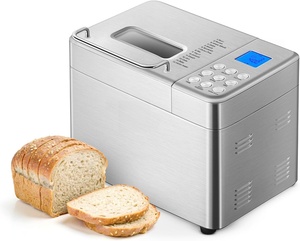 Máquina para Hacer Pan Multifuncional Eléctrica de 2LB, de Acero Inoxidable, Programable, Totalmente Automática, con Conducto de Extracción y Motor de Corriente Continua - Product Image 1