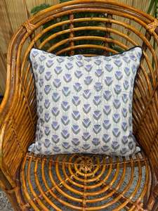 Luxury Block Print Customizable <b>Throw</b> <b>Pillow</b> Cover Any Size Cotton with Piping Drawstring Handmade Home Decor <b>Pillows</b> - Product Image 2