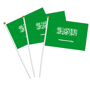 Bandera pequeña de Arabia Saudita para coche, bandera pequeña para publicidad, 14x21, venta directa - Product Image 2