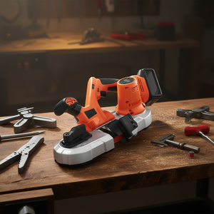 Sierra de cinta inalámbrica portátil de 20V, 2.56 pulgadas de corte profundo, velocidad variable, máquina sin escobillas, herramienta de corte de metal - Product Image 2