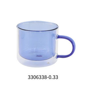 Gobelet en verre isolé de haute qualité 3306338-0.33, 330 ml, double paroi en borosilicate pour boissons chaudes/froides - Product Image 2