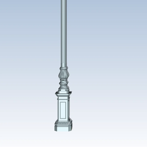 Duttile 50w luce stradale lampada da strada palo braccio pilastro in ghisa dissuasore come <span class=keywords><strong>disegno</strong></span> 9m di altezza con pittura elettrosatica - Product Image 1