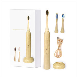 Chine Gros Éco À Puce Sans Fil De Charge Étanche <span class=keywords><strong>Rechargeable</strong></span> Blanchiment Bambou <span class=keywords><strong>Brosse</strong></span> À Dents Électrique Meilleur Prix OEM de Soutien - Product Image 2