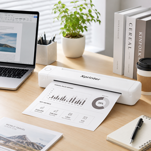 เครื่องพิมพ์ Xprinter T8 รุ่นขายดี พกพาสะดวก พิมพ์ความร้อนโดยตรง สำหรับงานบันทึกและข้อสอบในครัวเรือน - Product Image 4