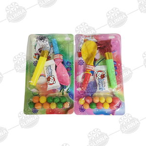 Bonbons durs fruités et sucrés Halal, jouet <span class=keywords><strong>ballon</strong></span> dragon souffleur ludique, bonbons à souffler avec sifflet, approvisionnement direct - Product Image 4