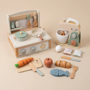 Juguete de Cocina de Madera Ecológico y No Tóxico para Niños, Juego de Simulación Montessori para Cocinar, para Niños de 4 a 6 Años - Product Image 6