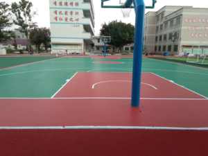 Suelo deportivo seguro para niños INOLP Corte de PU de silicona no tóxica para cumplir con las normas de seguridad ASTM para baloncesto - Product Image 5