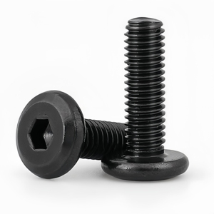 <span class=keywords><strong>Écrou</strong></span>s et boulons à <span class=keywords><strong>tête</strong></span> plate <span class=keywords><strong>Allen</strong></span> en acier inoxydable noir M6 M8 pour meubles, connecteurs Confirmat - Product Image 3