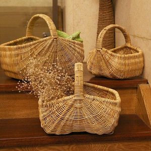 Cesta de Mimbre Natural Pequeña <span class=keywords><strong>para</strong></span> Picnic, Cestas de Mimbre Ecológicas <span class=keywords><strong>para</strong></span> <span class=keywords><strong>Camping</strong></span> al por Mayor con Precio Competitivo - Product Image 4