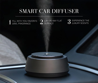 Diffuseur d'huiles essentielles automatique pour voiture, type C, rechargeable, ultrasonique, en plastique léger, sans eau, de luxe