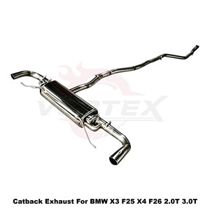 ระบบท่อไอเสียแบบ Catback Vortex Valvetronic สำหรับ BMW X3 F25 X4 F26 N20 N55 2.0T 3.0T SS304 ชุดแต่งเพิ่มสมรรถนะสำหรับการแข่งขัน - Product Image 3