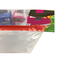 Vente en gros de mini sacs en plastique transparents réutilisables et écologiques personnalisés Sac à fermeture éclair alimentaire avec impression de logo personnalisé