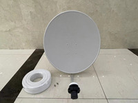 Antenne parabolique satellite bande KU 60 cm avec LNB et câble – Kit complet – Meilleures ventes