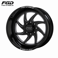 Jantes en alliage d'aluminium forgé sur mesure 22x12 24x12 24x14 26x16 8x6.5 8x170 8x180 polies pour Dodge Chevy 2500 3500 Ford F-250