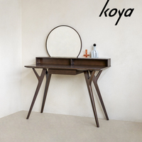Coiffeuse en bois de hêtre massif, style européen nordique, table de toilette moderne pour chambre à coucher et miroir