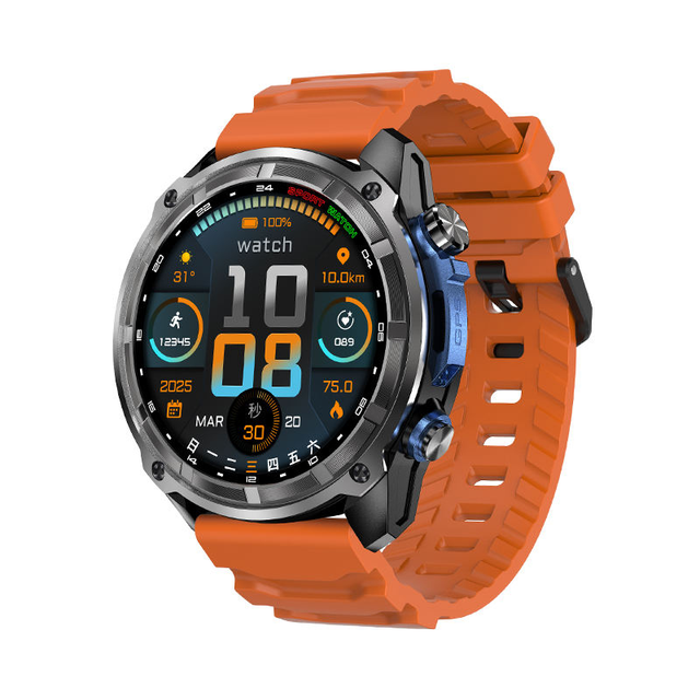 DT G1 GPS Smartwatch for Sports 1.43Inch AMOLED Screen Compass 4GB Memory Offline Map 860mAh 3ATM Waterproof Outdoor Smart Watch