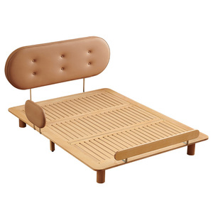 <span class=keywords><strong>Lit</strong></span> double en bois massif minimaliste confortable et écologique de petite taille pour les garçons et les filles, chambre d'enfant - Product Image 1
