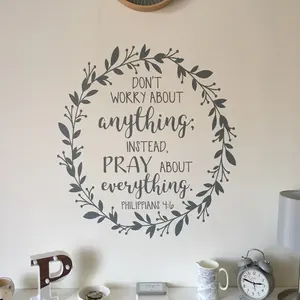 Motivational Transfer Vinyl Lettering Wall Paper Art PVC Decal Stickers Inspirational Quote For Mural Living Room Decoration
