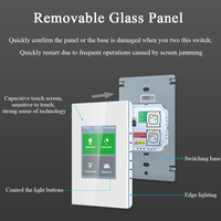 Nuevo Interruptor de Luz Inteligente Táctil LCD de 4 Canales L8 2025, Compatible con Tuya, Homekit y Smart Living, 3 Sistemas Integrados en un Solo Interruptor