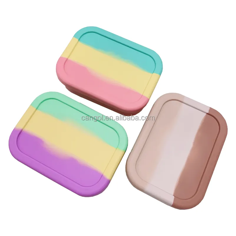 Nova Tendência Portátil Silicone Caixas De Almoço Selados Bento Box Crianças Casa Escola Frutas Food Grade Silicone Food Storage & Container