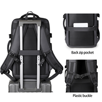 Sac à dos professionnel pour homme résistant à l'eau, extensible, avec serrure de sécurité antivol pour le bureau, les voyages, l'université, le travail quotidien, sac à dos pour ordinateur portable