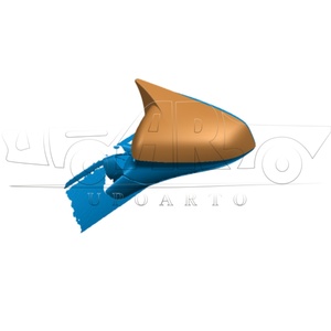 Accessoires extérieurs Haosheng, coque de rétroviseur extérieur noir brillant, couvre-rétroviseurs latéraux pour <span class=keywords><strong>Seat</strong></span> <span class=keywords><strong>Leon</strong></span> <span class=keywords><strong>FR</strong></span> <span class=keywords><strong>MK4</strong></span> 2020+ - Product Image 2
