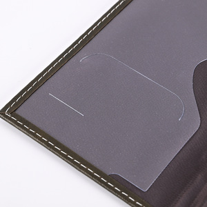 Porta Pasaportes MKW6098 de Cuero PU, Protector de Documentos de Viaje, Organizador de Boletos Delgado con Logotipo Personalizado, Cartera para Boletos de Viaje - Product Image 3