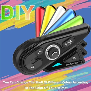 R15 Pro รถจักรยานยนต์หมวกกันน็อค BT อินเตอร์คอมชุดหูฟังสากลจับคู่วิทยุ FM - Product Image 2