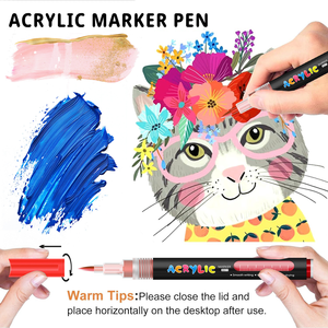 Set di Pennarelli Artistici Opachi Avanzati, Inchiostro Impermeabile Non Sbiadisce, per Studenti Professionisti, Graffiti, Illustrazioni, Lavori Non Cancellabili - Product Image 2