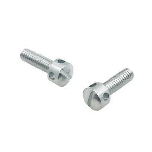 SUS304/A2 M4 DIN404 Metric Machine Thread Slotted Capstan Screw Use In Meter Box, Instrument
