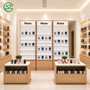 Exhibidor de Madera para Accesorios de Teléfono, Estante para Tienda de Celulares, Vitrina para Teléfonos Móviles, Muebles para Tienda Minorista - Product Image 4