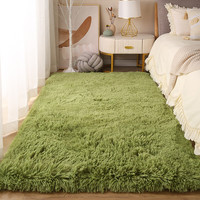 Tapis décoratifs violets moelleux dans la chambre à coucher tapis en peluche doux pour tapis de chambre à coucher salon