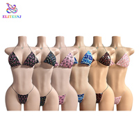 ELITES Ropa de Actuación para Chicas con Diamantes Grandes de Calidad Superior Bikini Sexy Ropa de Baile Exótico