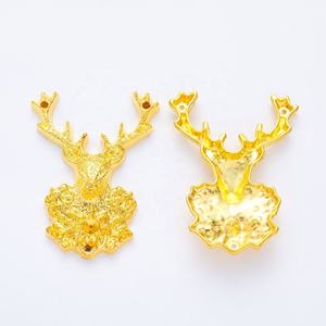 Pendentif de luxe unisexe en alliage de zinc style rétro DIY, accessoires de bijoux tête de cerf - Product Image 6