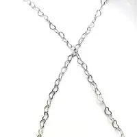 18k gold plated chain with heart 14k gold plated chain roll for jewelry  making