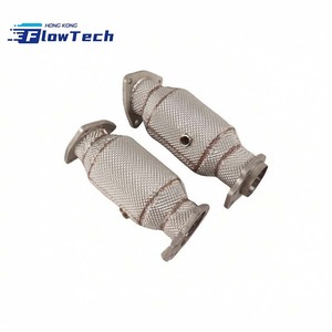 Downpipe à haut débit en acier inoxydable T304 avec bouclier thermique pour Chevrolet Corvette C8 6.2L LT2 - Product Image 1
