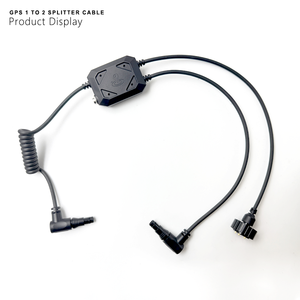 Cable divisor GPS táctico en espiral QCNV 1 a 2 para imágenes térmicas NVG para configuraciones de fusión de visión nocturna de doble dispositivo - Product Image 1