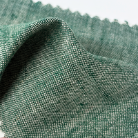 Tissu en toile teint 50% chanvre 50% lin 165GSM tissé, antibactérien, écologique pour vêtements, chaussures, sacs à main, artisanat DIY
