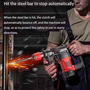 <span class=keywords><strong>Marteau</strong></span> perforateur électrique léger 2000W DIY 26mm, brise-béton, moteur sans balais, portable, garantie 3 ans, 3 fonctions - Product Image 2